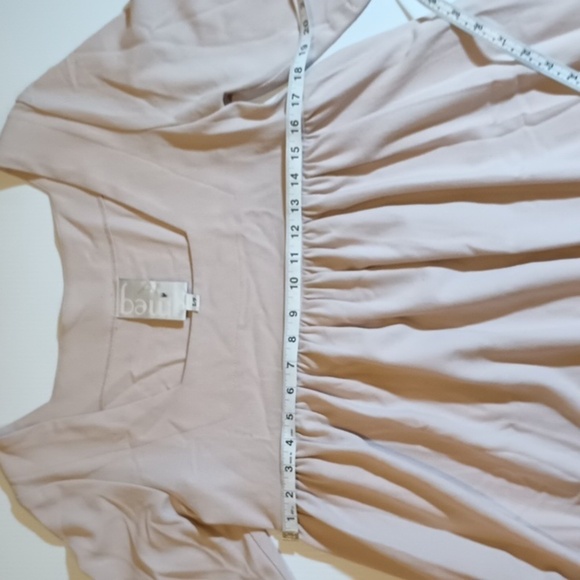 Baw Shop Cream Loose Fit Oversized Square Neck Babydoll Midi Dress A25 - Picture 6 of 9